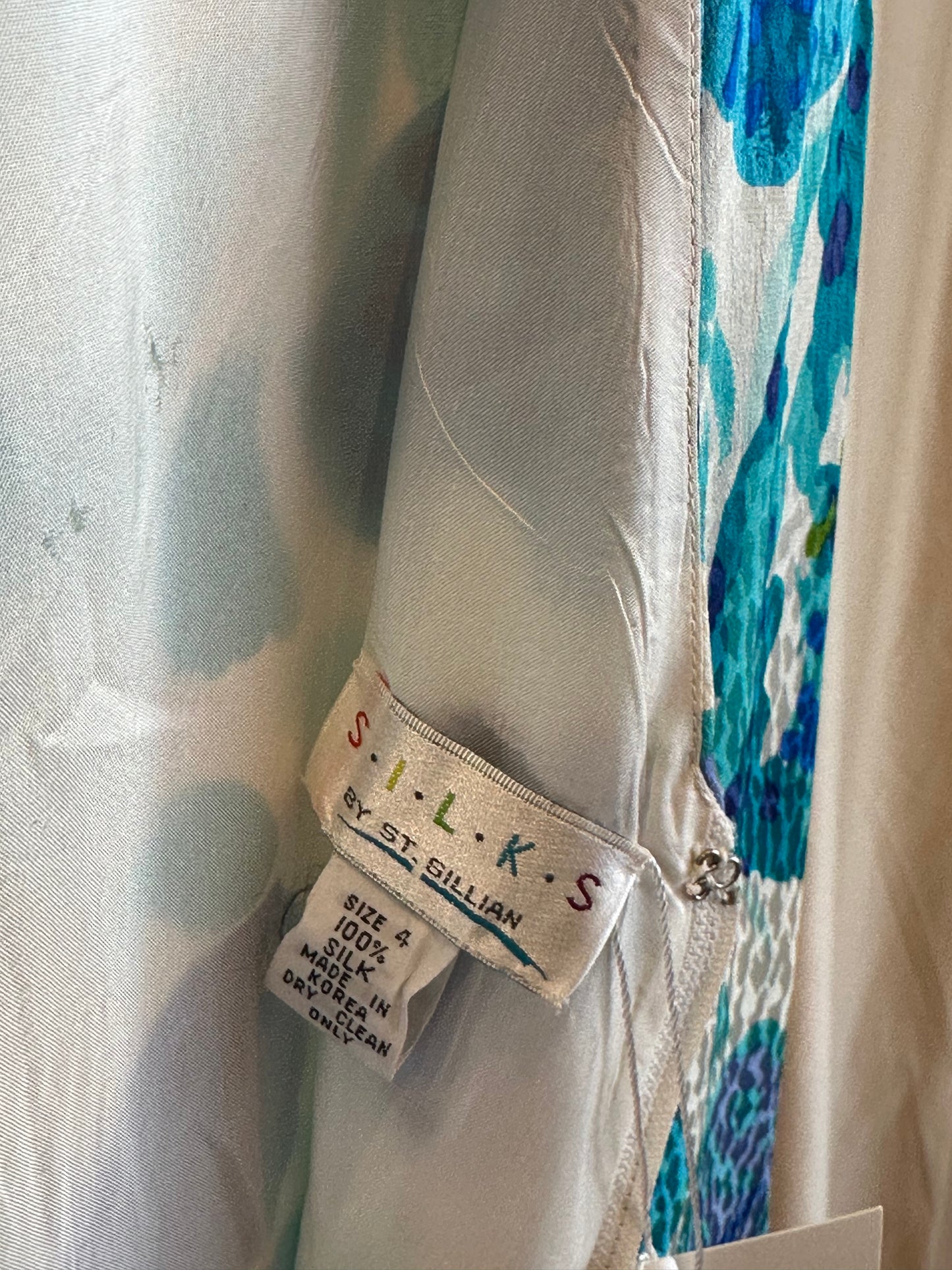 1980s St. Gillian silk dress