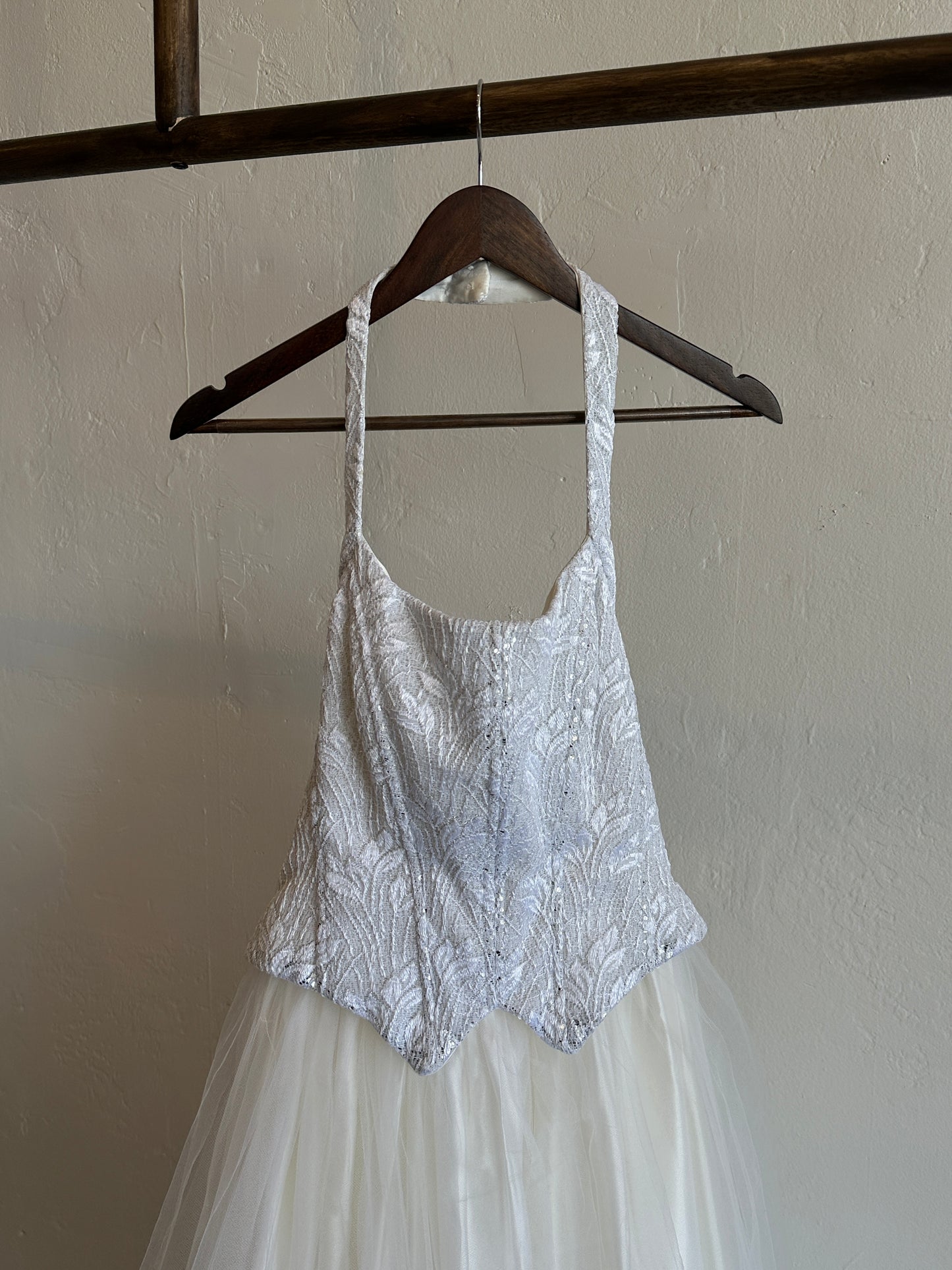 Vintage Bari Jay Tulle Bridal Gown