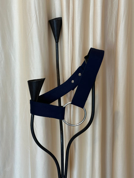 Navy O Ring Belt
