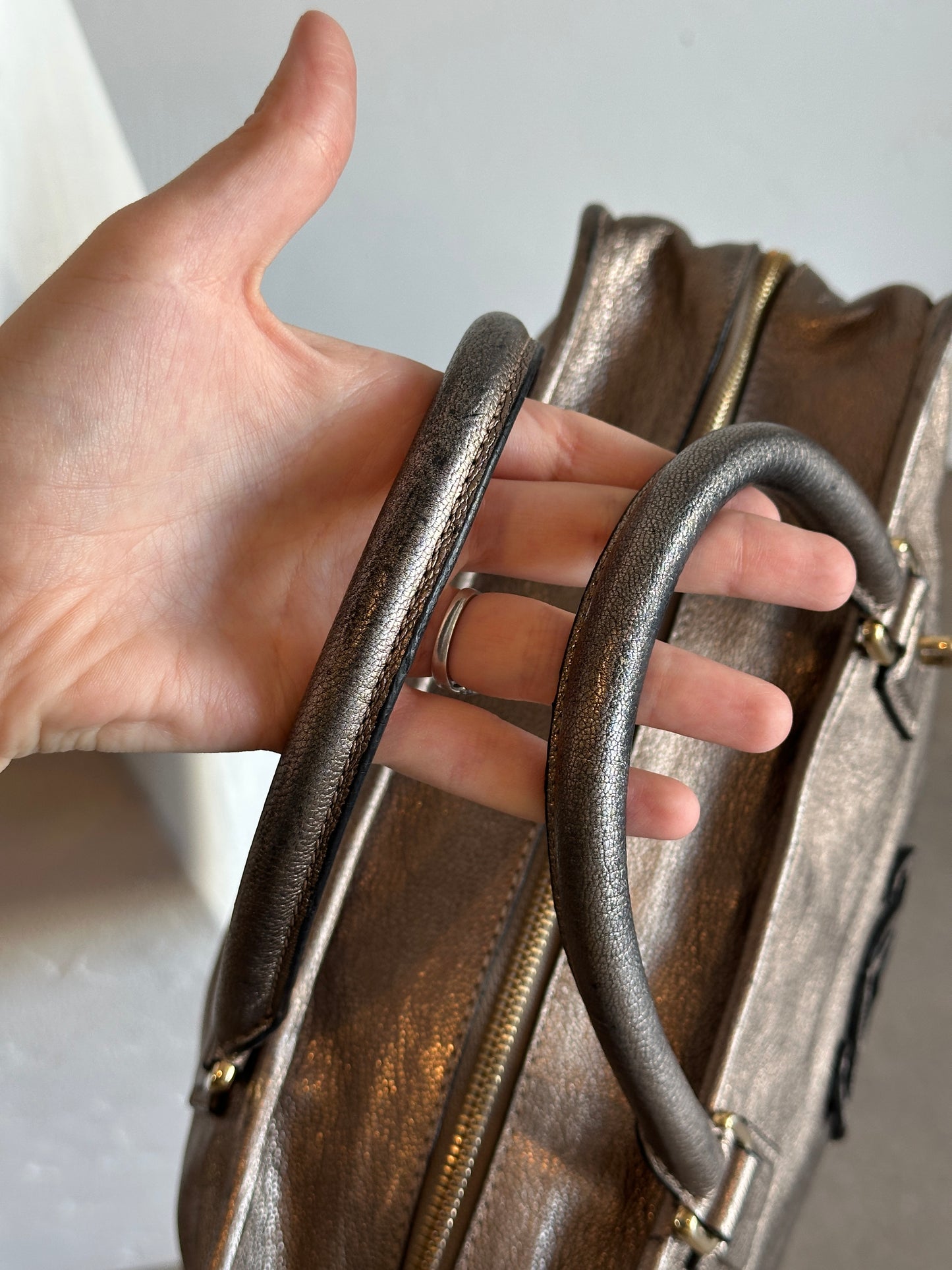 Loewe Metallic Amazona 28 Handbag