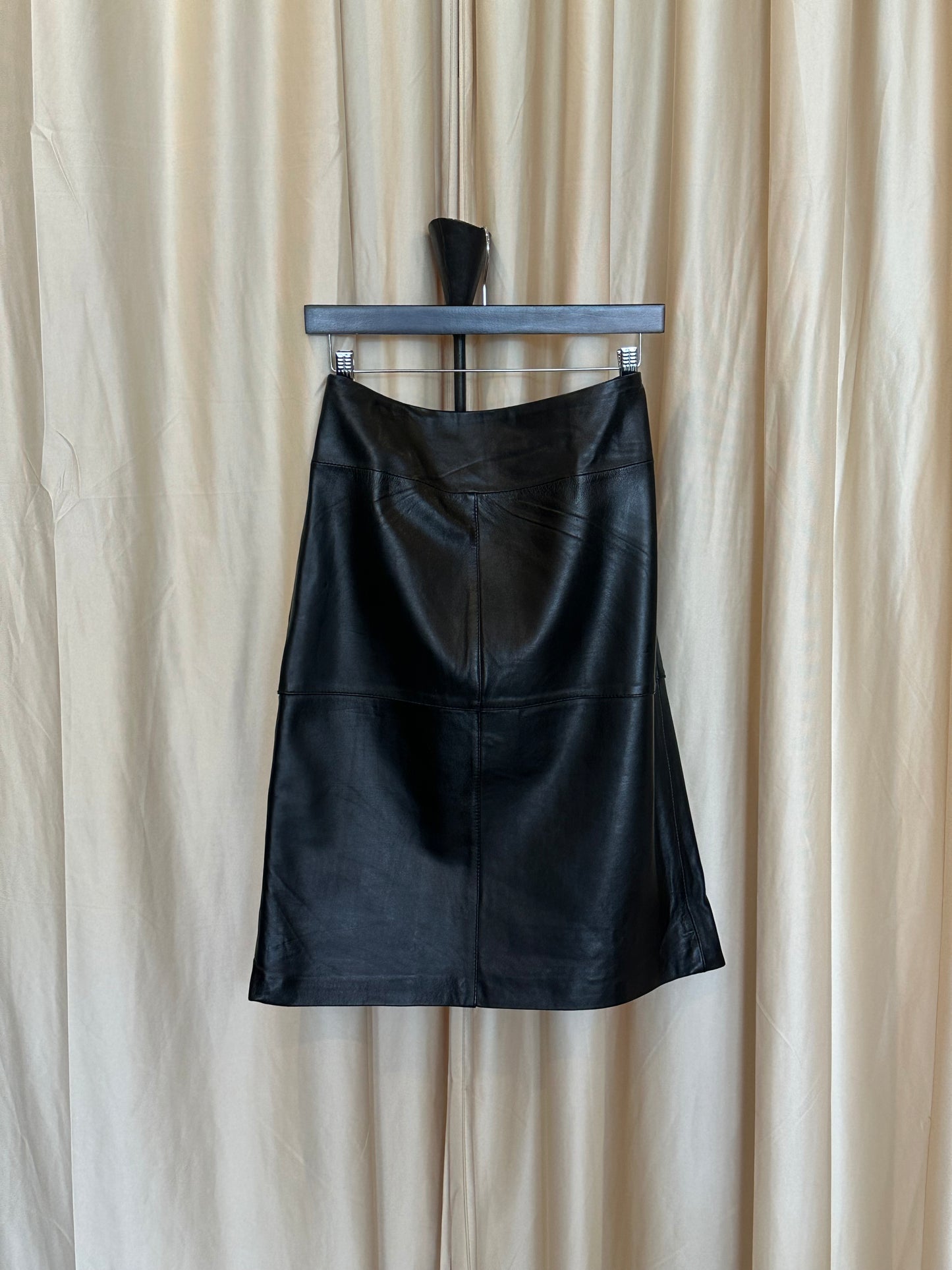 90s Leather Skirt large