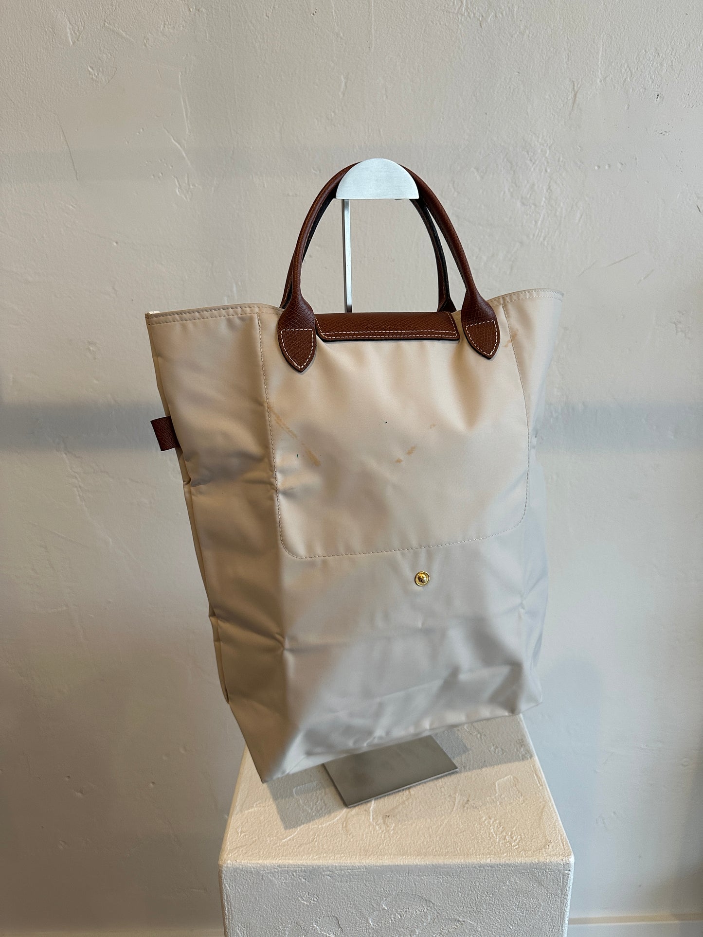 Longchamp Le Pliage Large Nylon Tote – Ivory