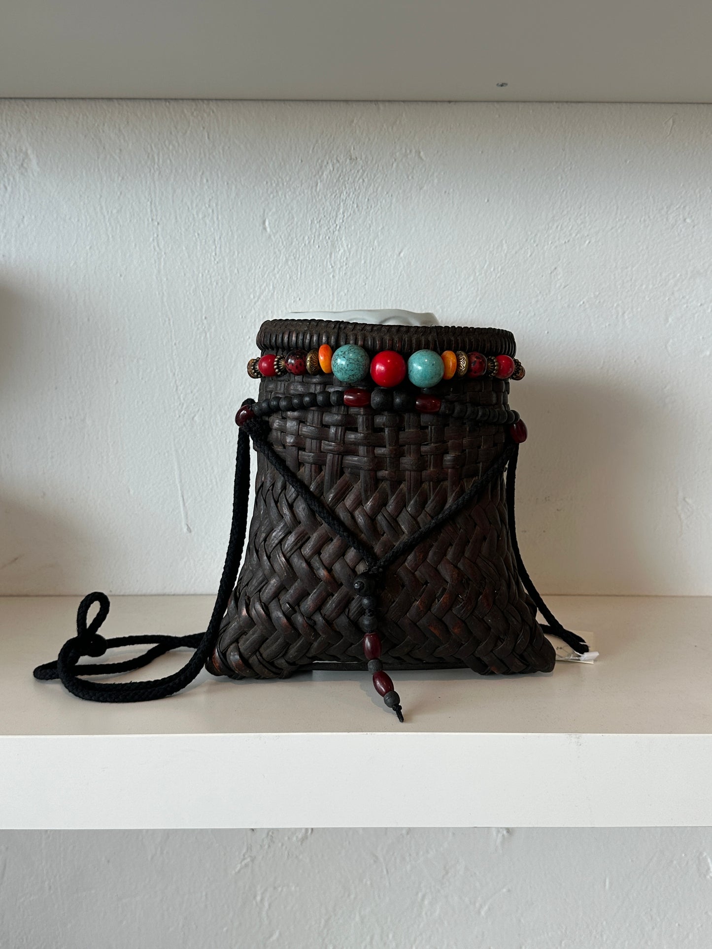 Handwoven Basket Crossbody Bag