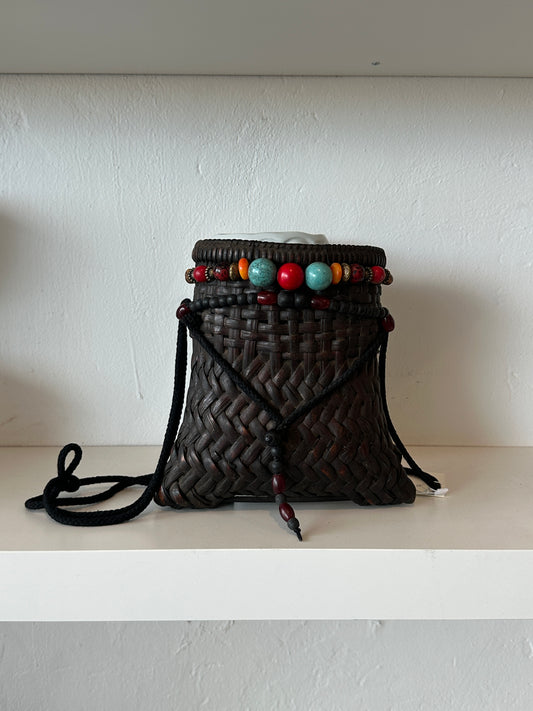 Handwoven Basket Crossbody Bag
