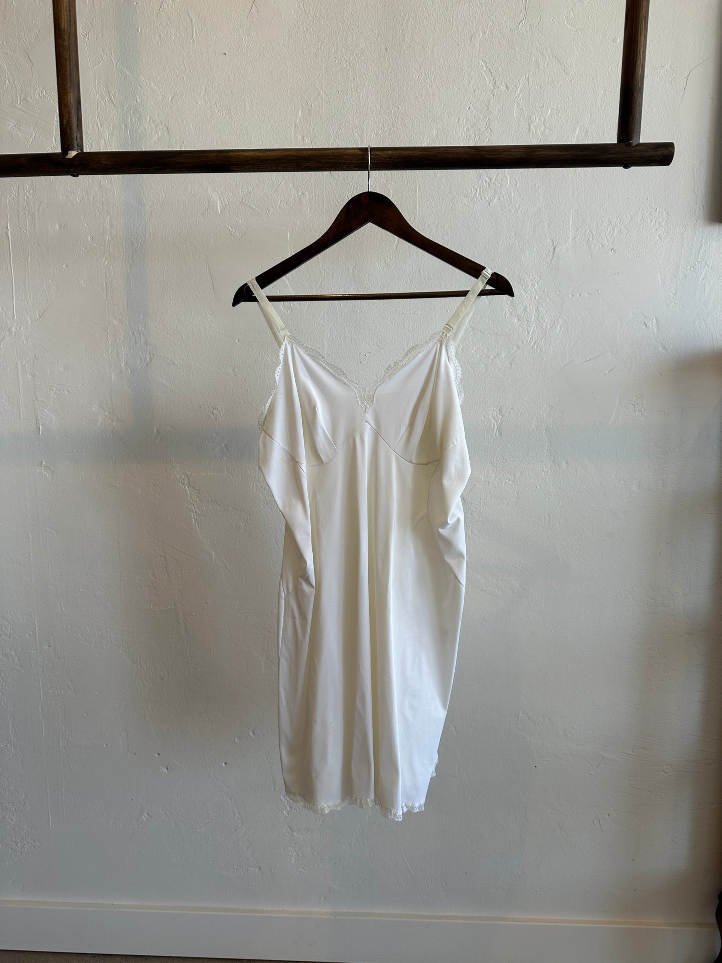 1960s Homemade Cotton Slip Dress