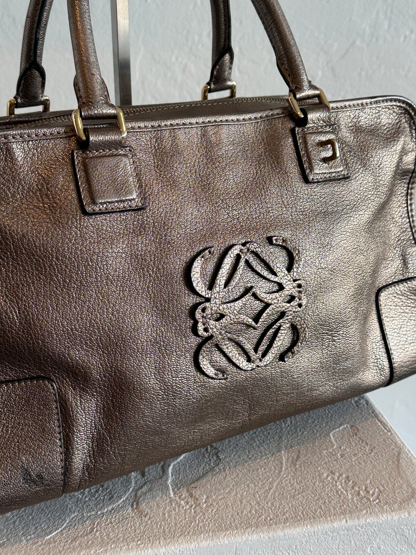 Loewe Metallic Amazona 28 Handbag