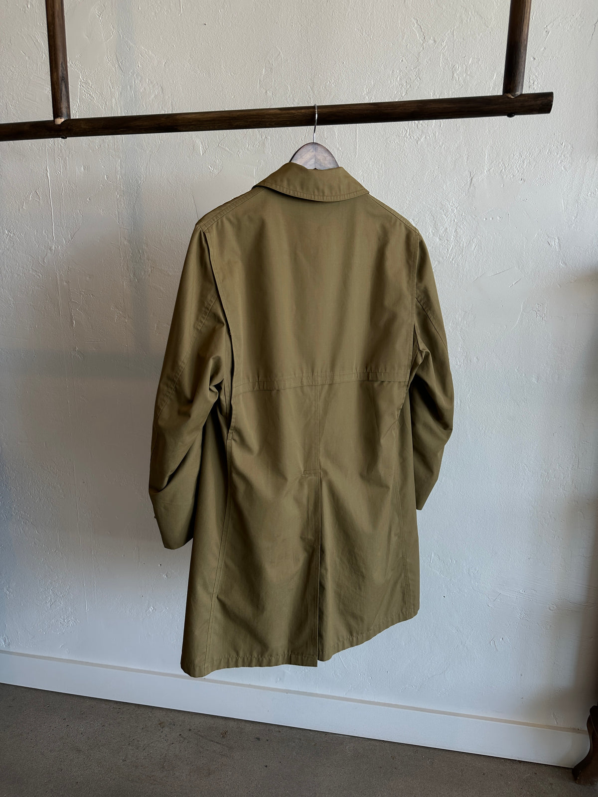 Vintage Saks Fifth Avenue Olive Trench Coat