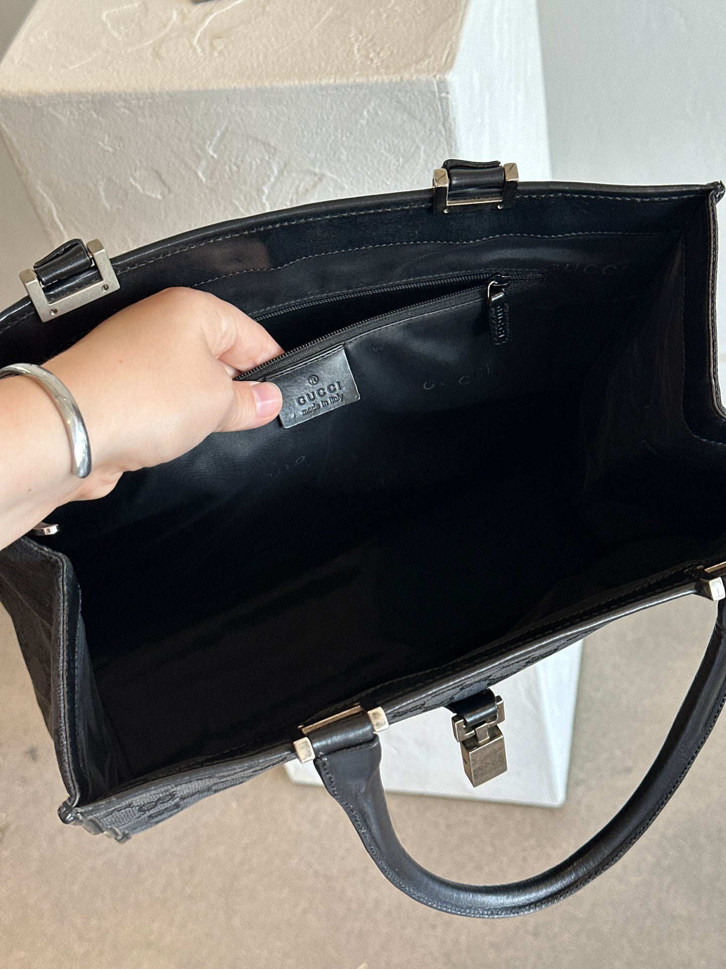 Gucci Jackie GG Canvas Tote Bag