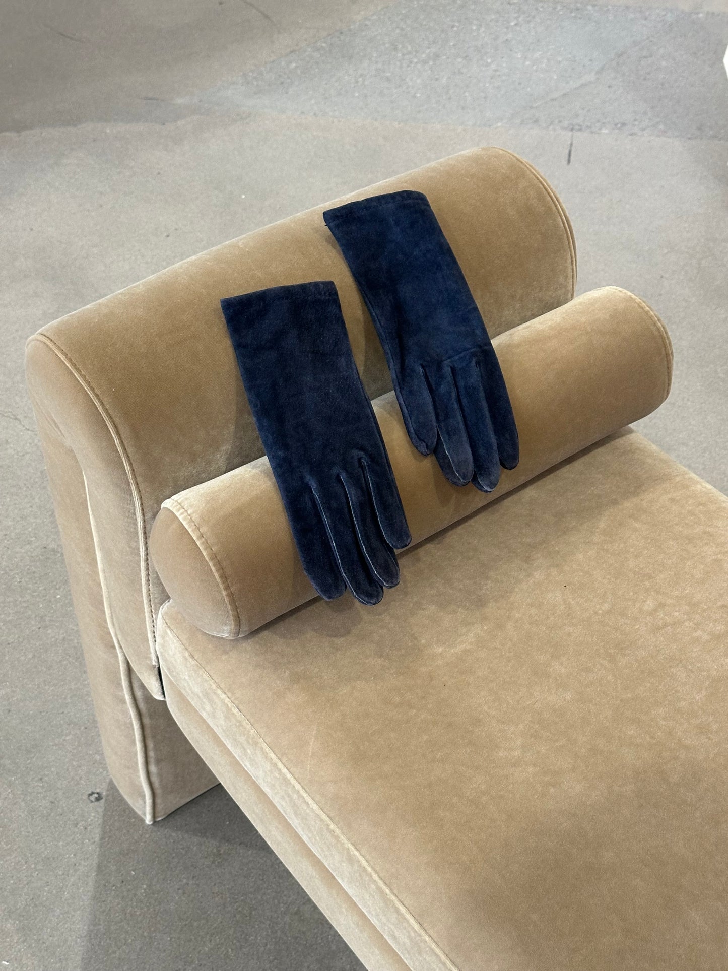 Blue Suede Gloves
