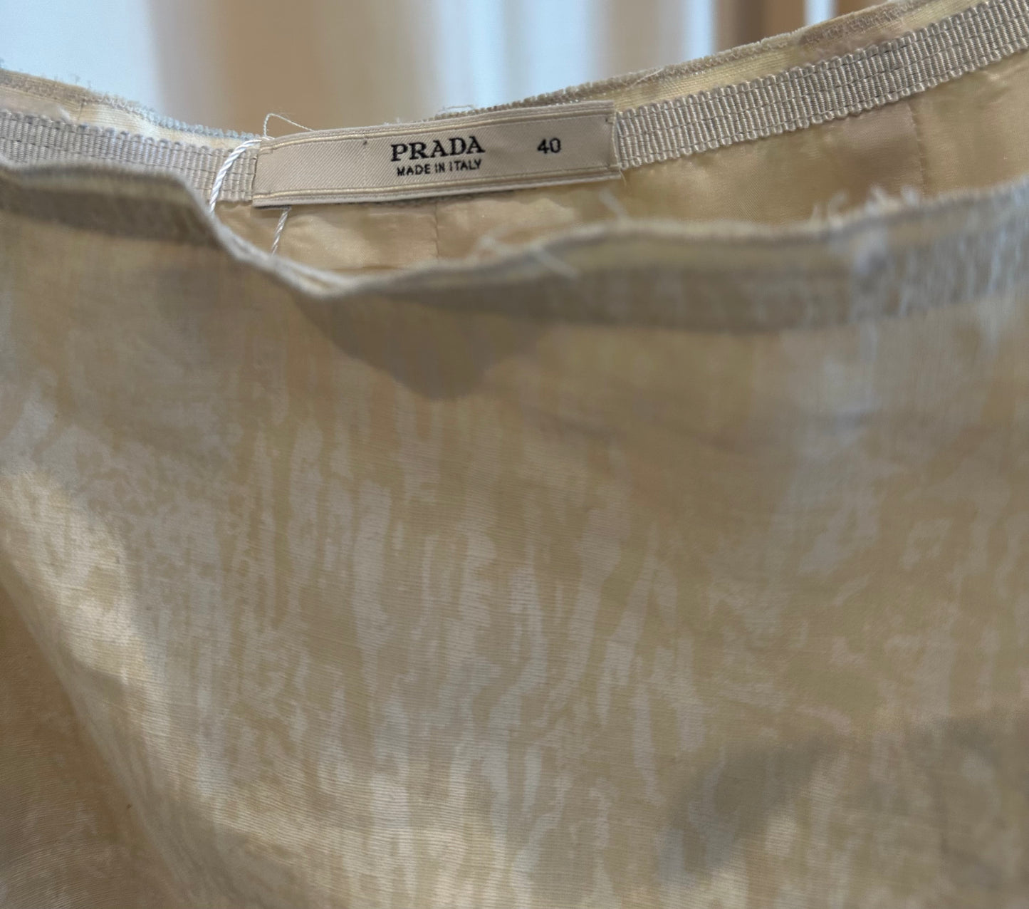 Prada Linen Skirt