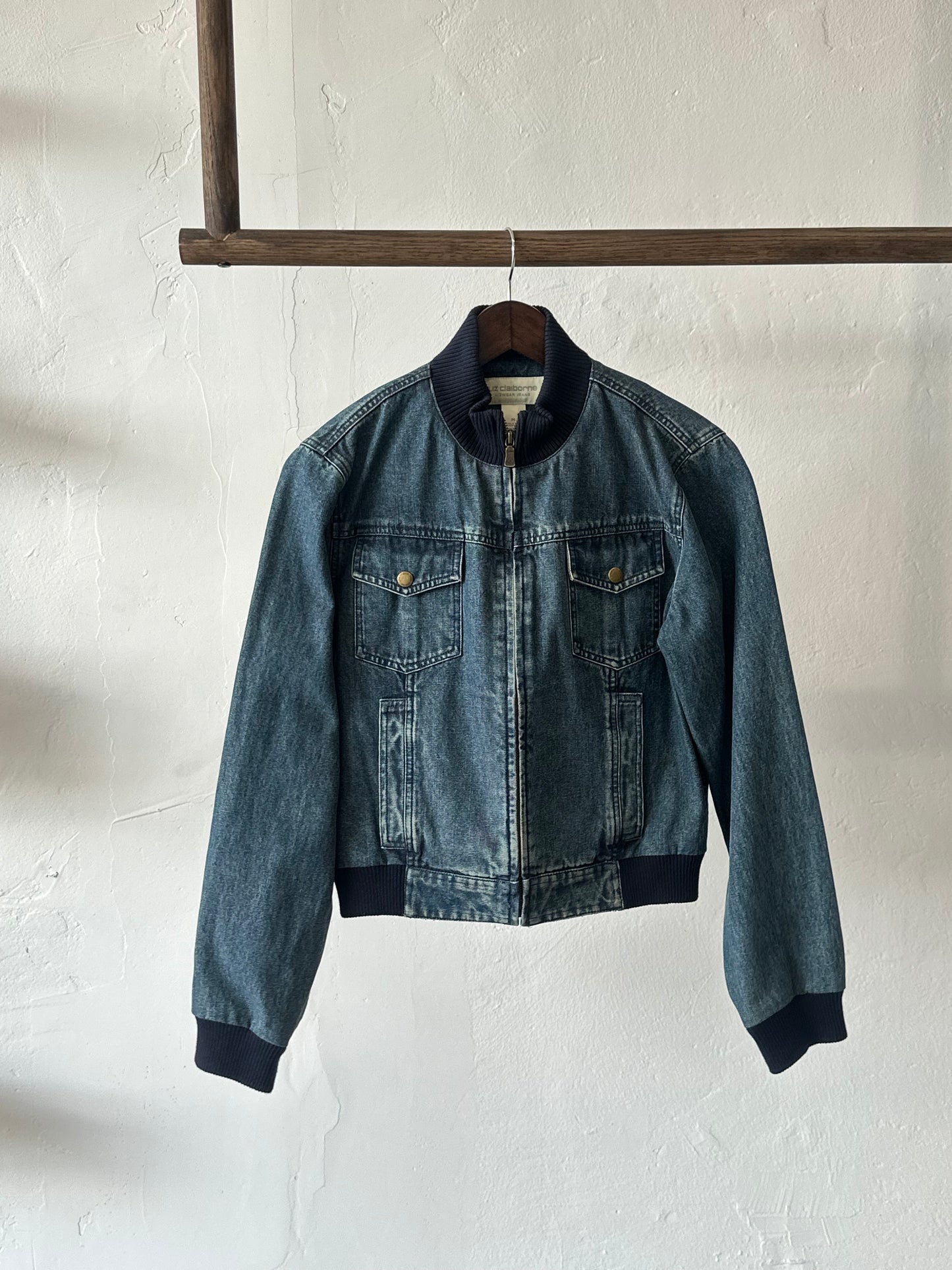 2002 Liz Claiborne Denim Bomber