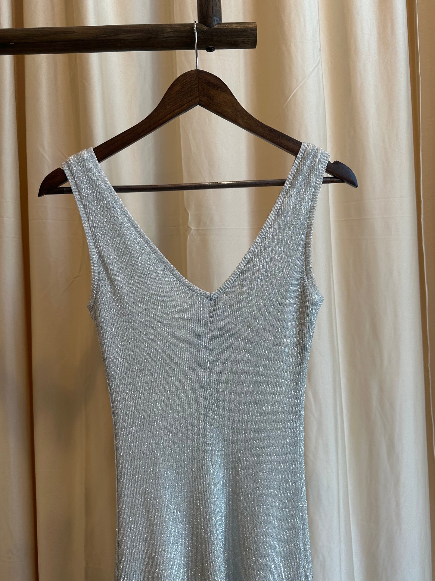 1990s Cynthia Rowley Metallic Dress