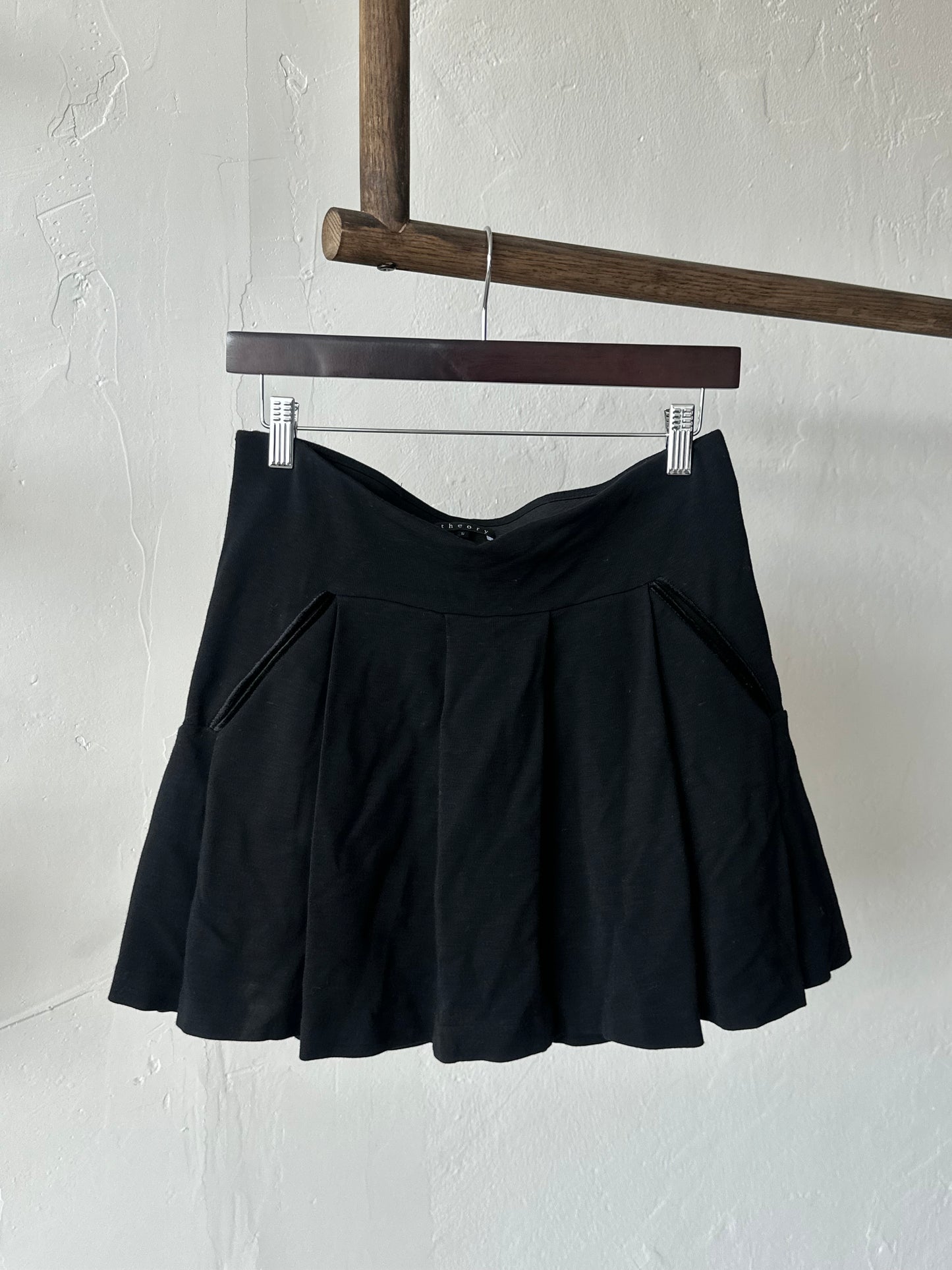 Theory Pleated Mini Skirt