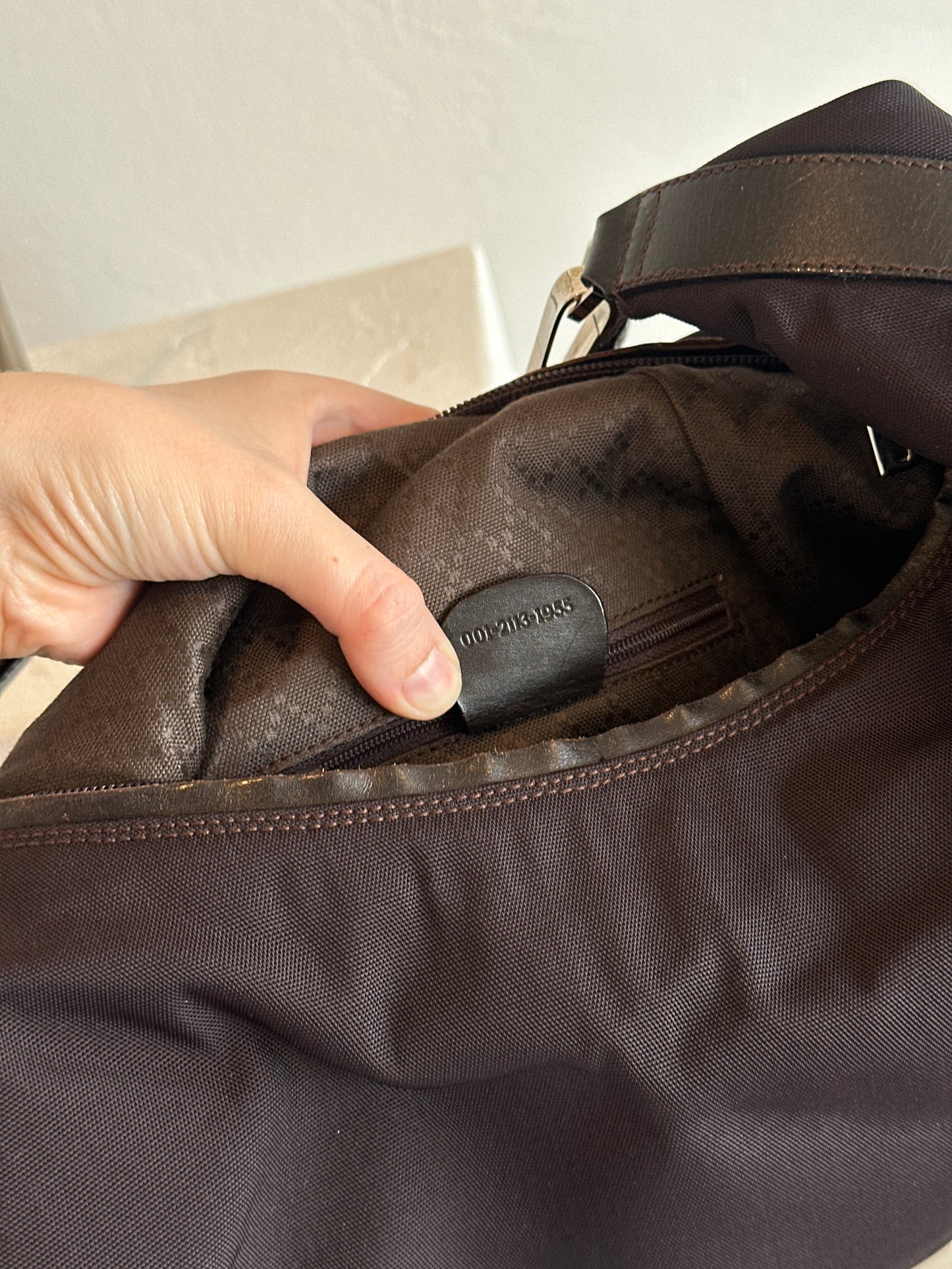 Gucci Black Nylon Hobo Shoulder Bag