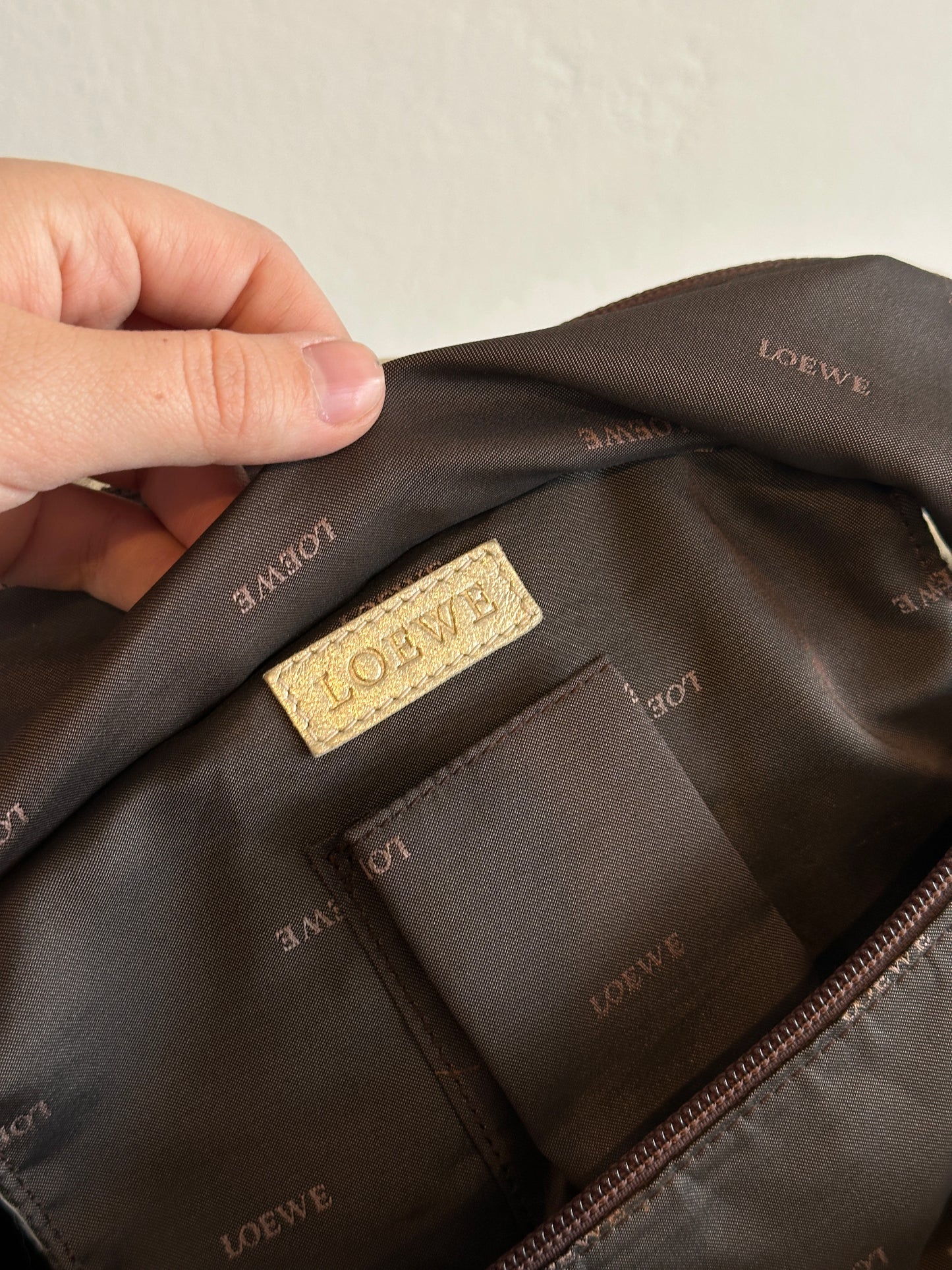 Loewe Metallic Gold Nappa Aire Handbag