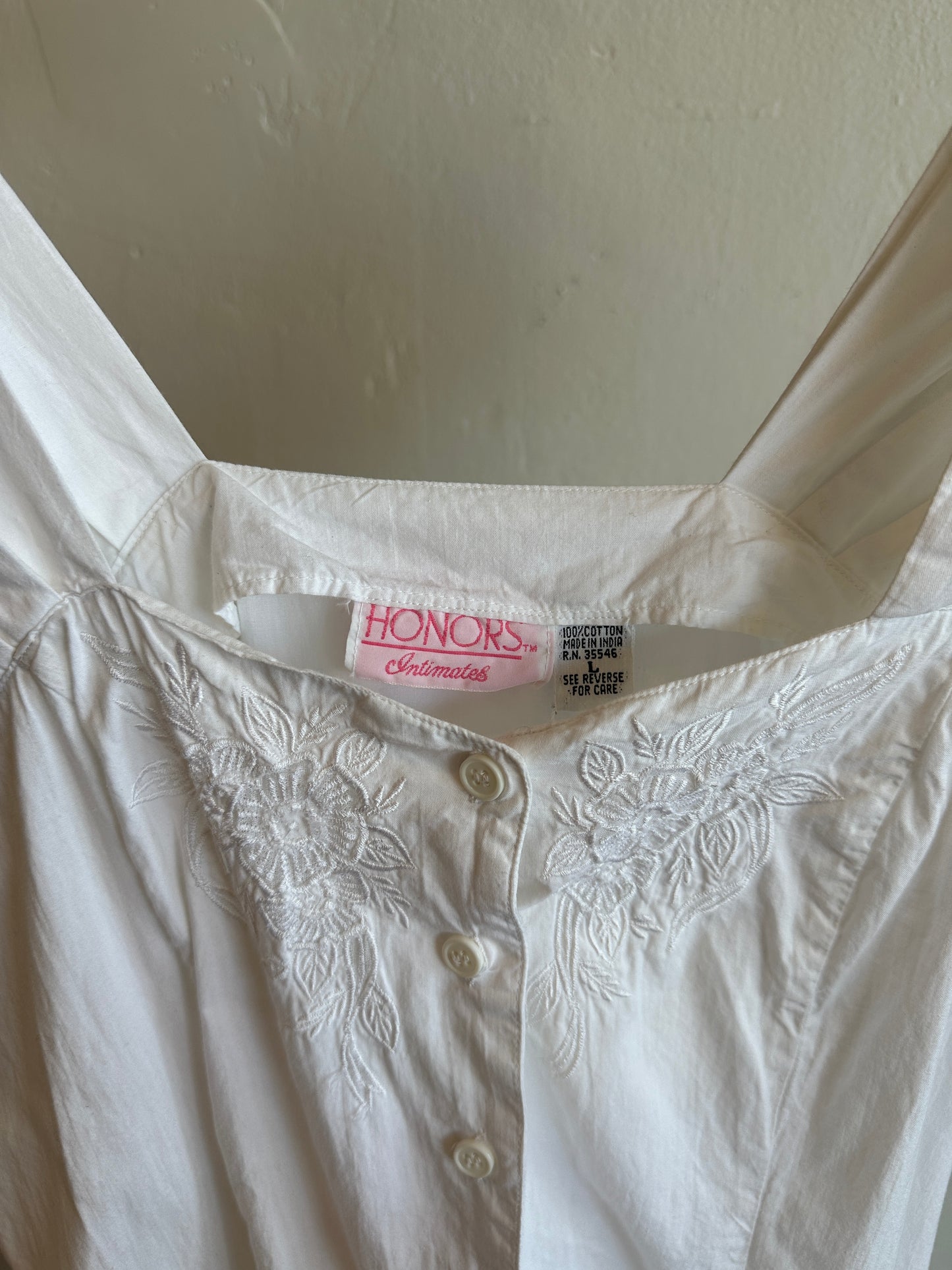 Vintage Embroidered Cotton Dress