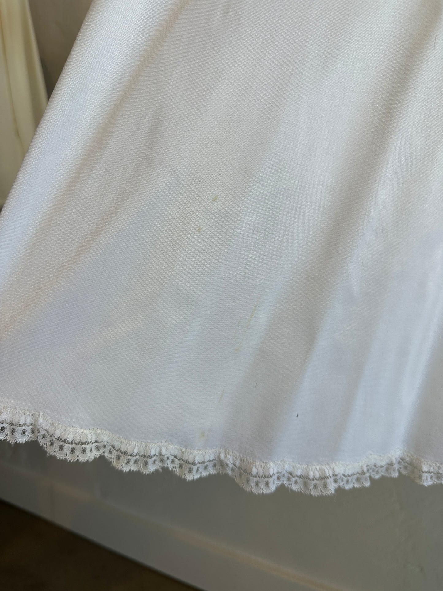 1960s Homemade Cotton Slip Dress