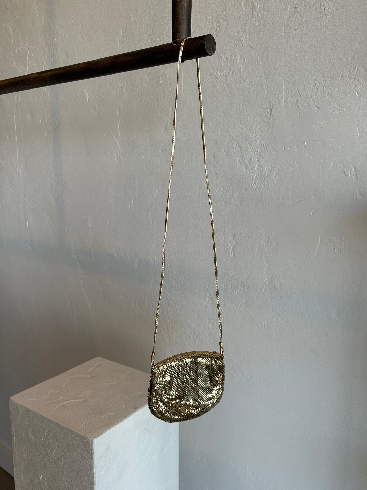 Whiting & Davis Gold Mesh Crossbody