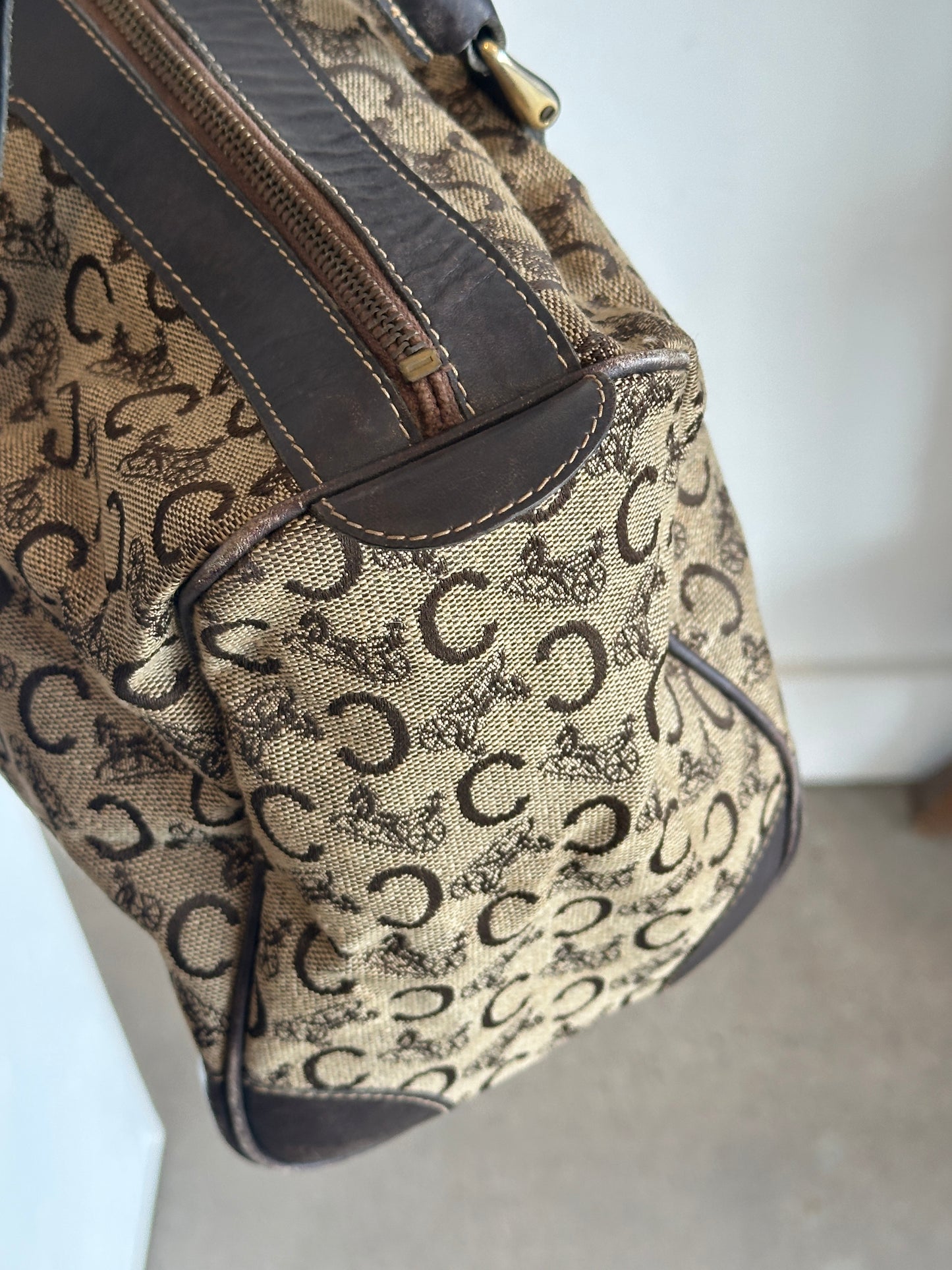Celine Macadam Canvas Mini Boston Bag