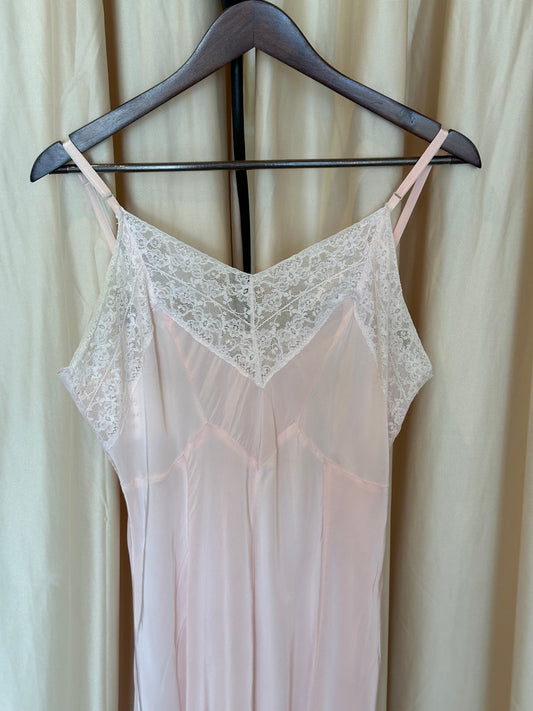 40s Blush Nightgown Sm