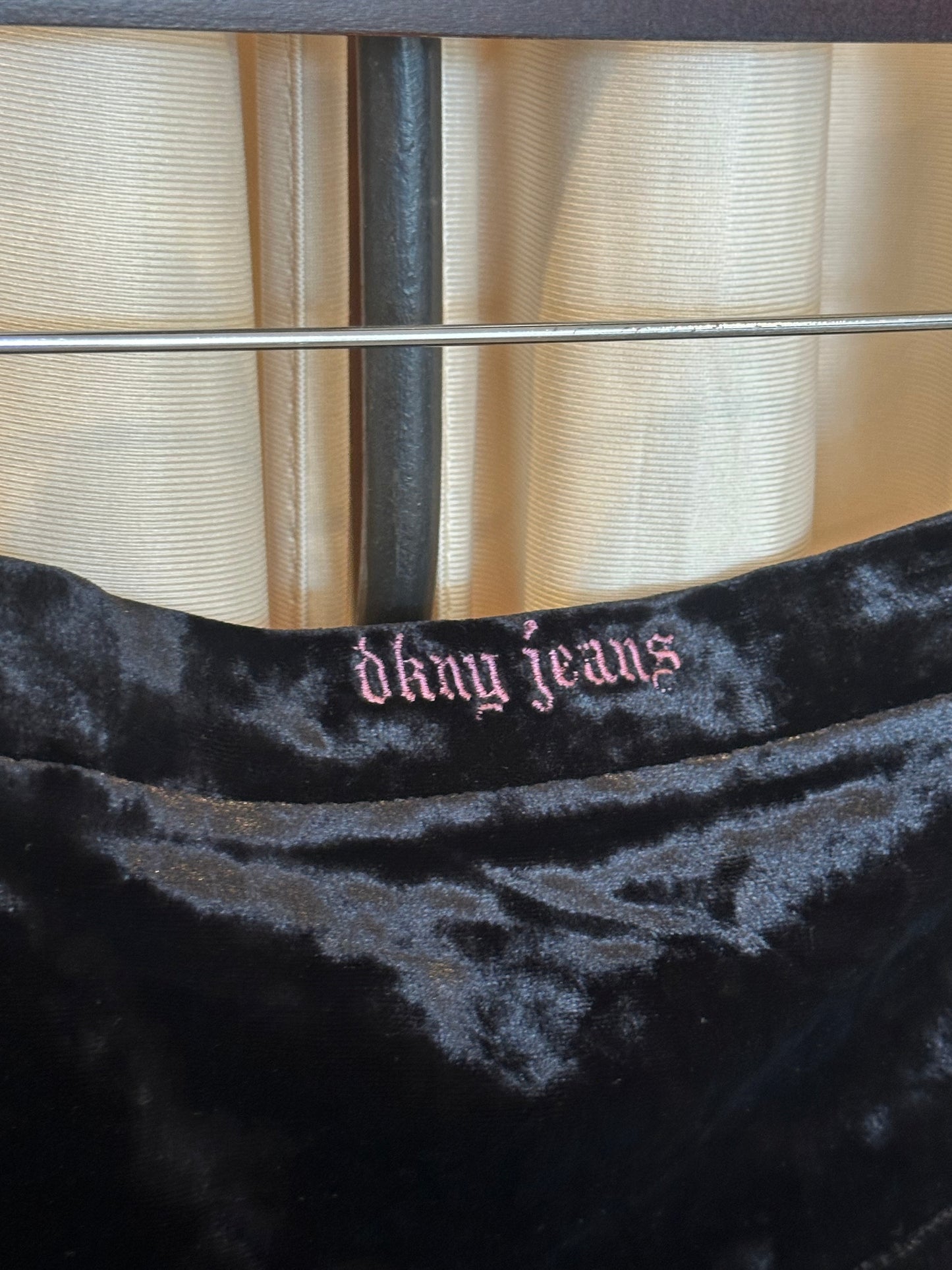 DKNY Crushed Velvet Skirt