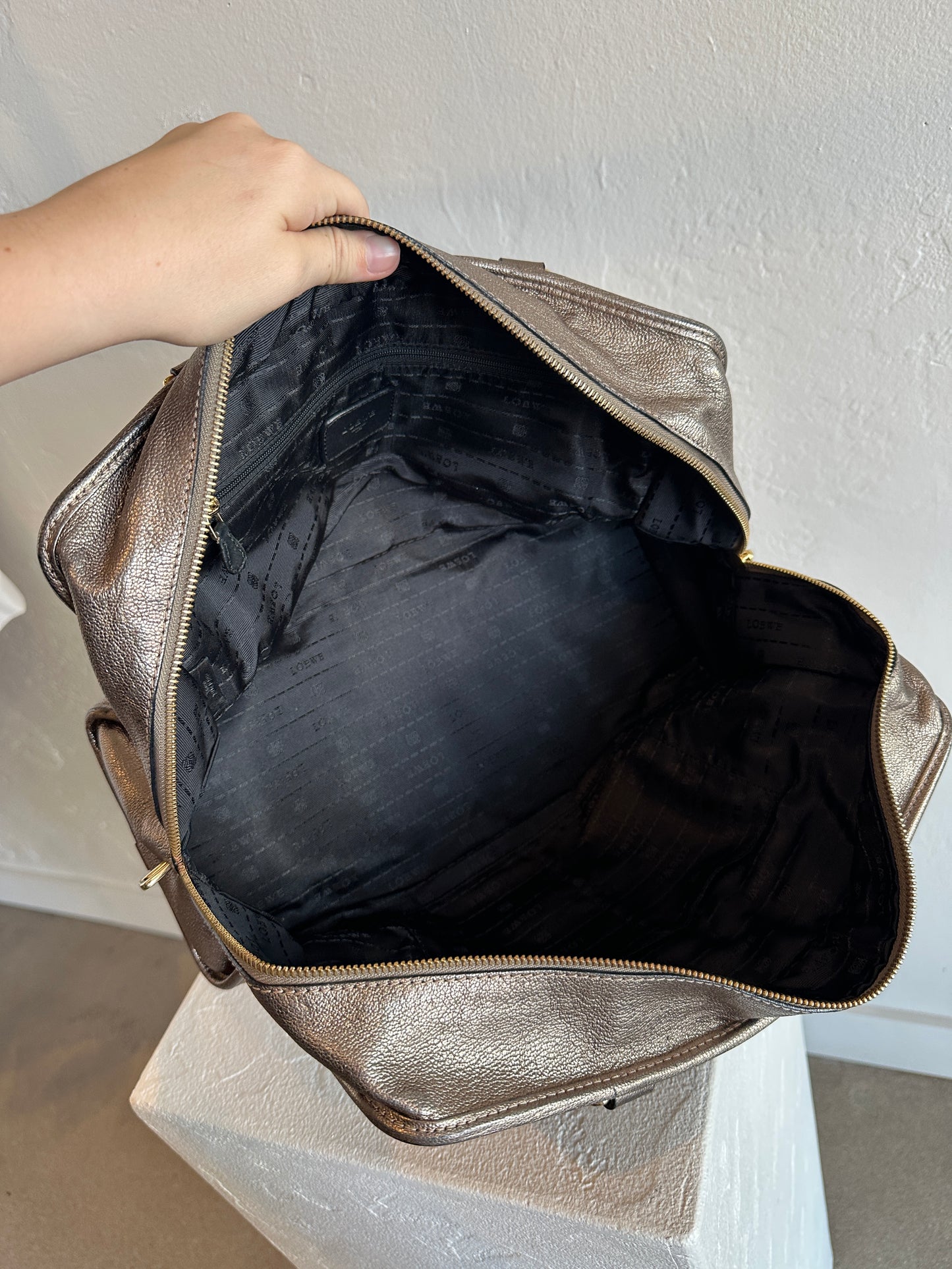 Loewe Metallic Amazona 28 Handbag