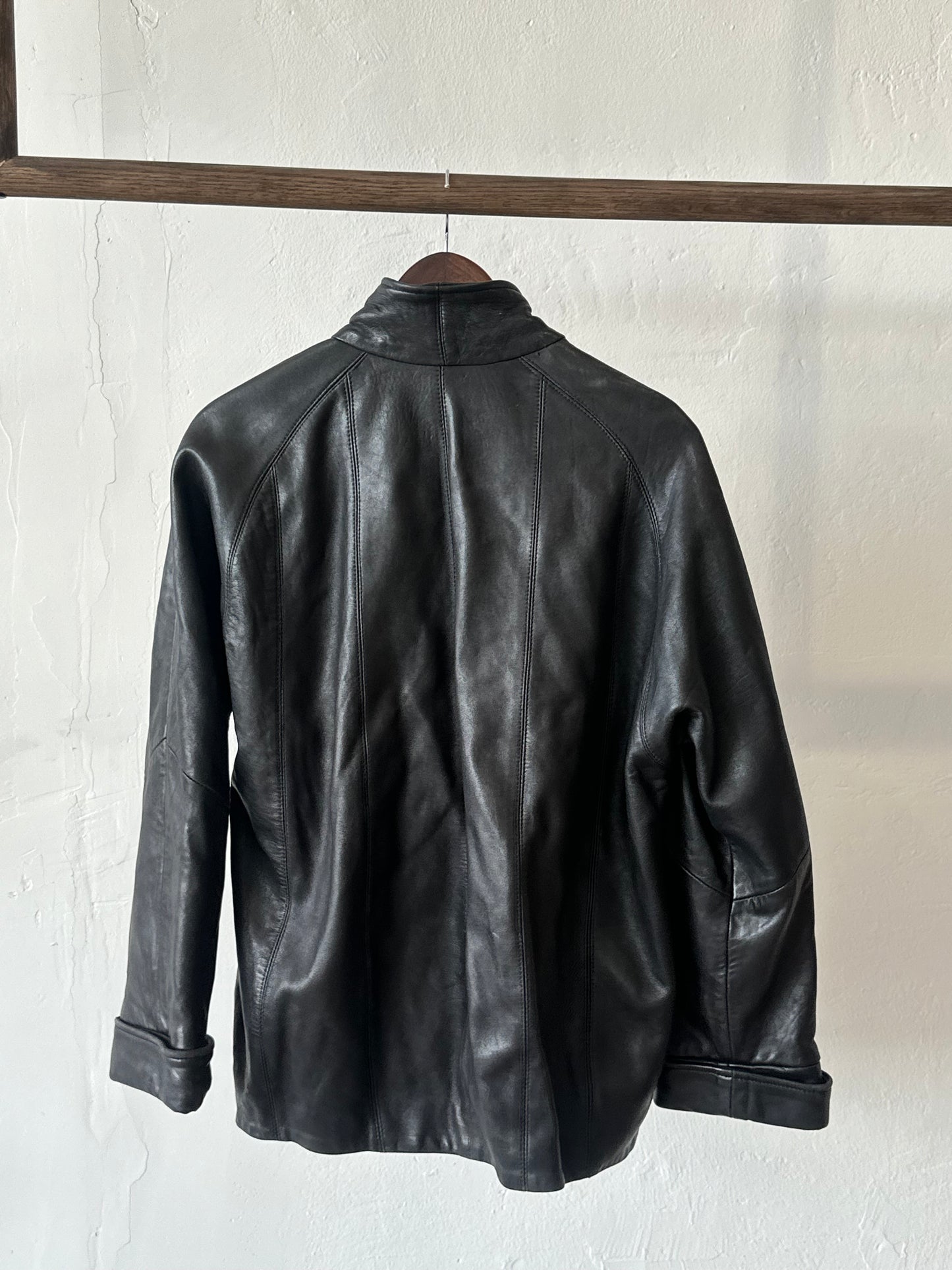 1990s Express Leather Jacket • made in USA•