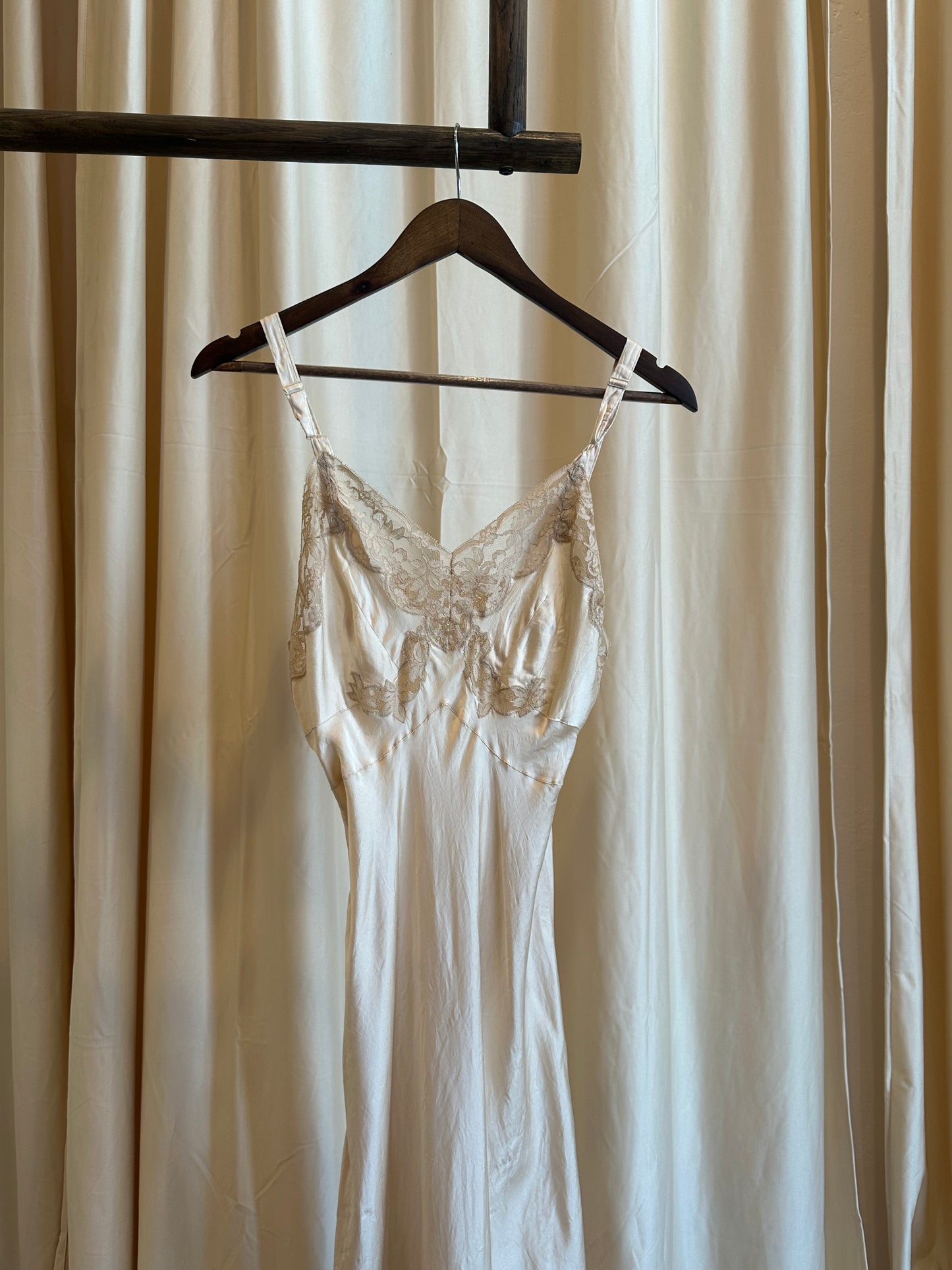 1940s silk nightgown