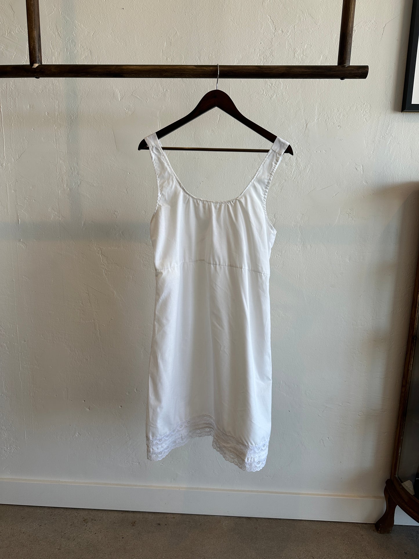 1960s Homemade Cotton Slip Dress