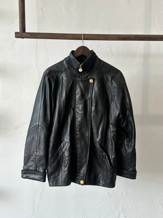 1990s Express Leather Jacket • made in USA•