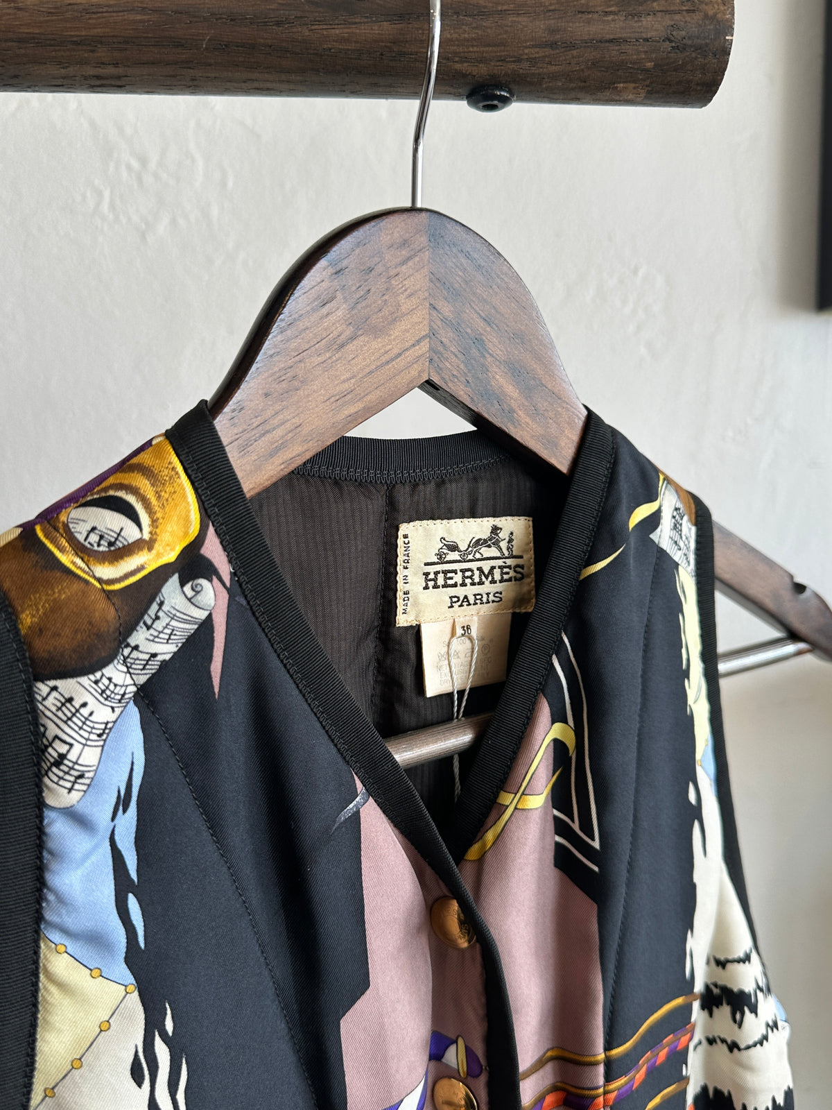 Hermès Silk Printed Vest