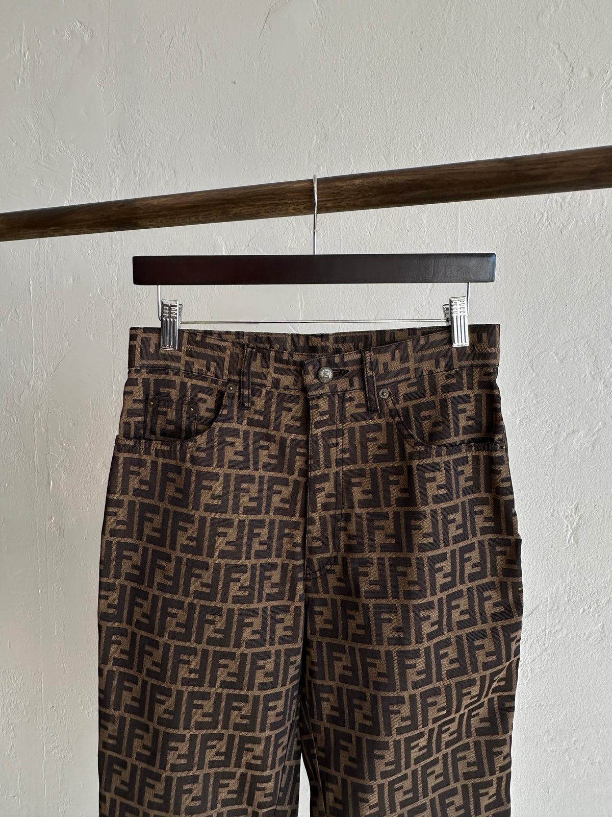 Fendi 90s Zucca Pattern Pants