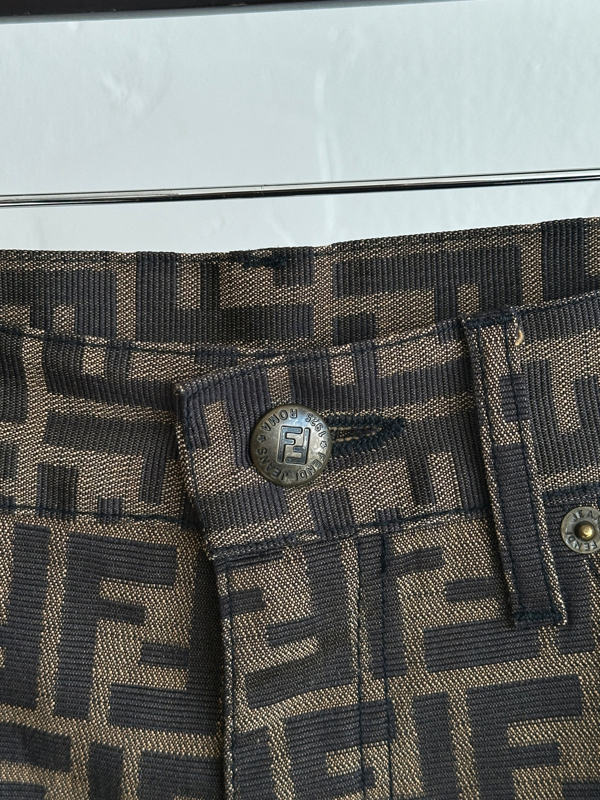 Fendi 90s Zucca Pattern Pants