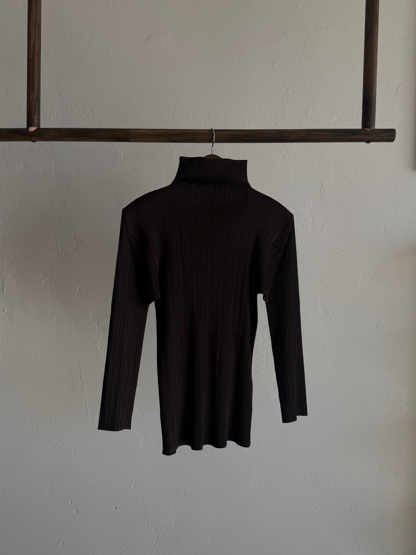 Pleats Please Issey Miyake Brown Top
