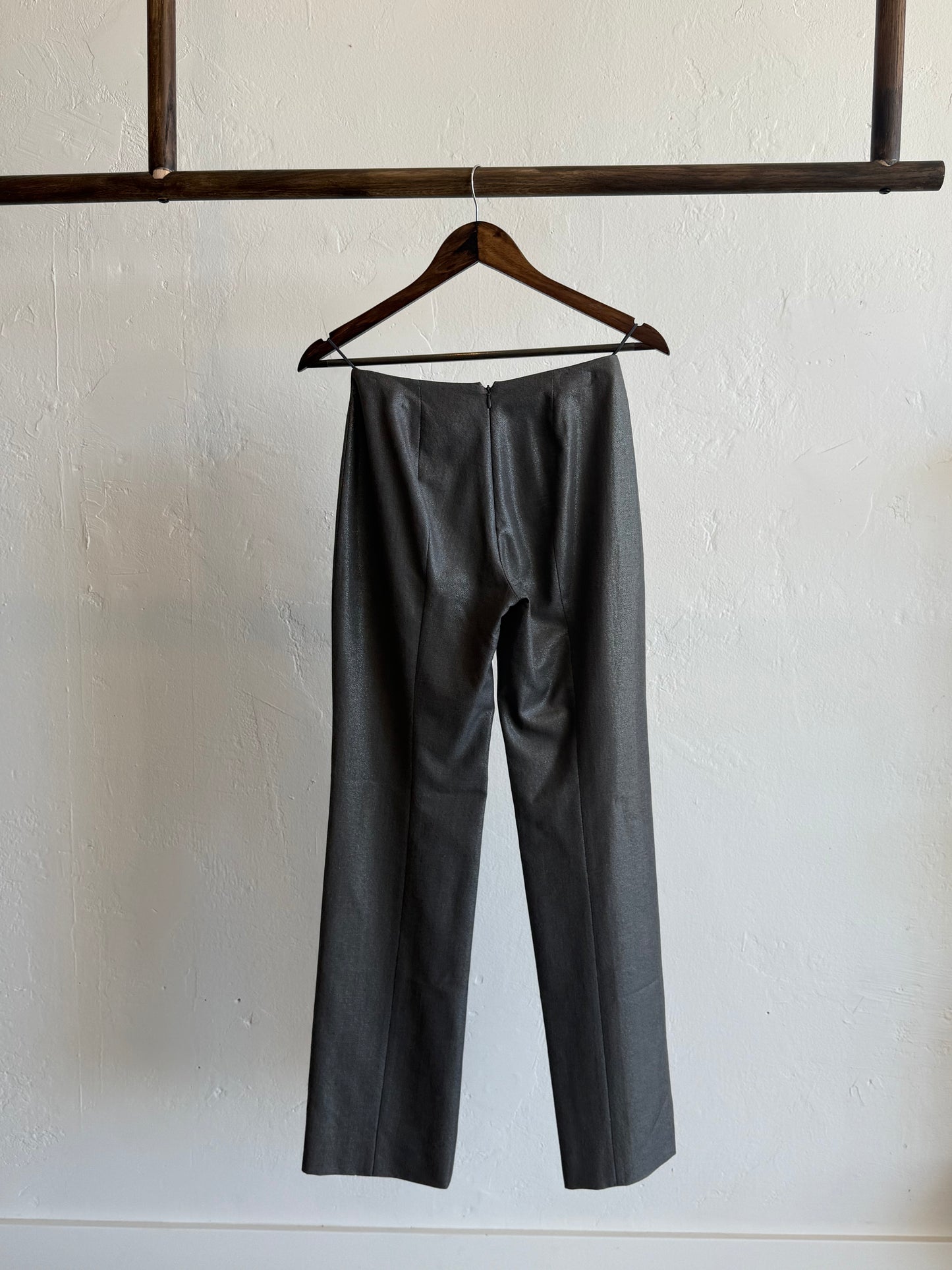 Gianni Versace Gray Straight Leg Trousers