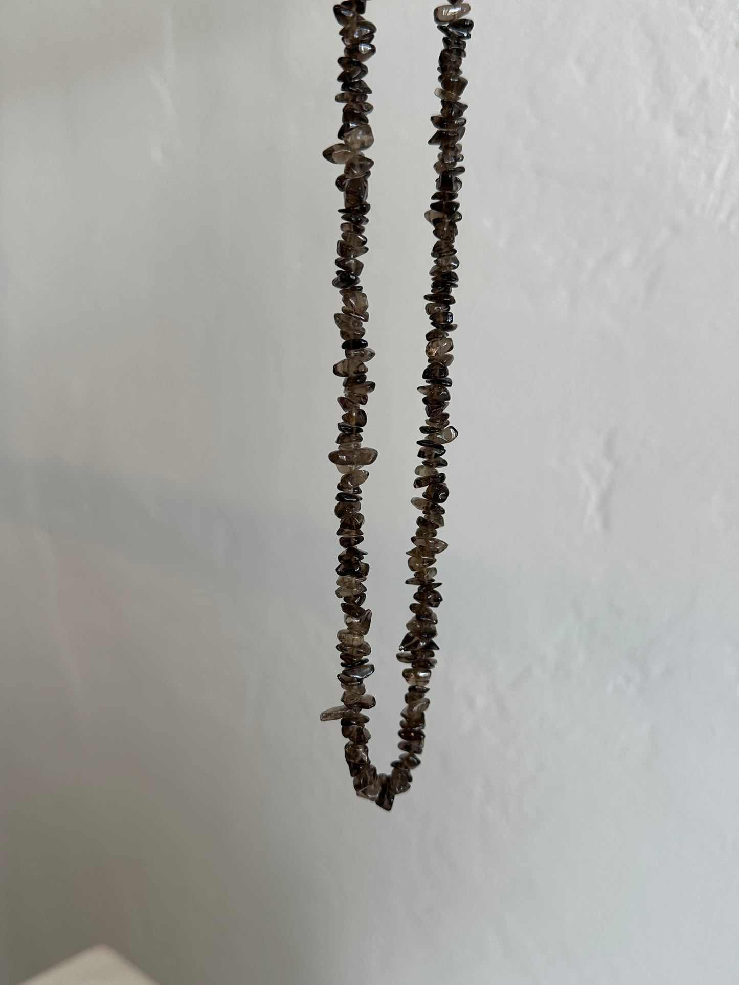 Vintage Smoky Quartz Chip Necklace