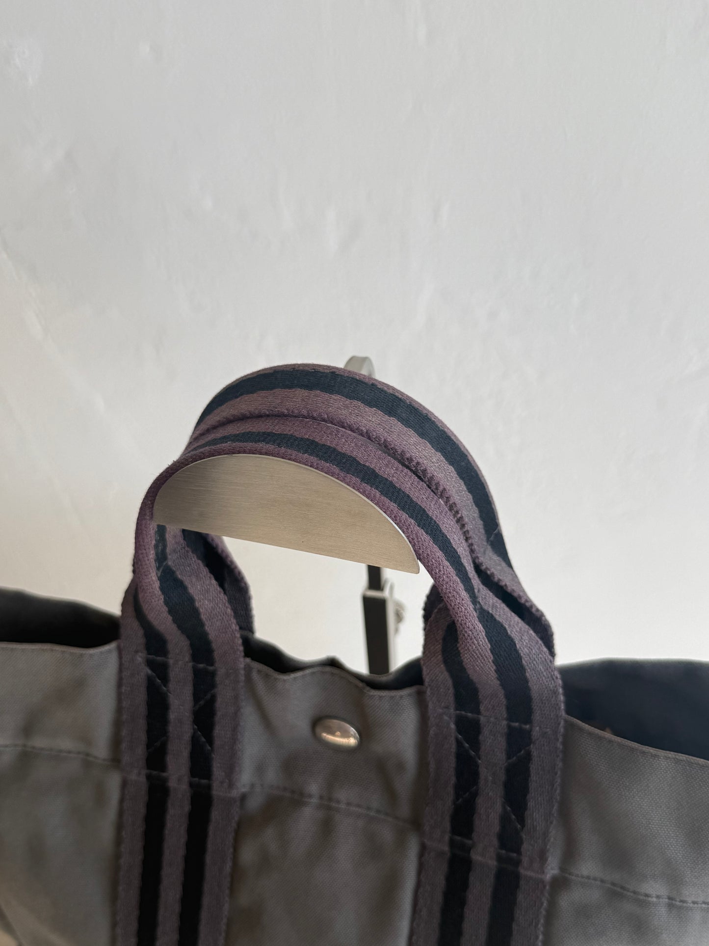 Hermès Fourre Tout PM Tote in Grey Canvas