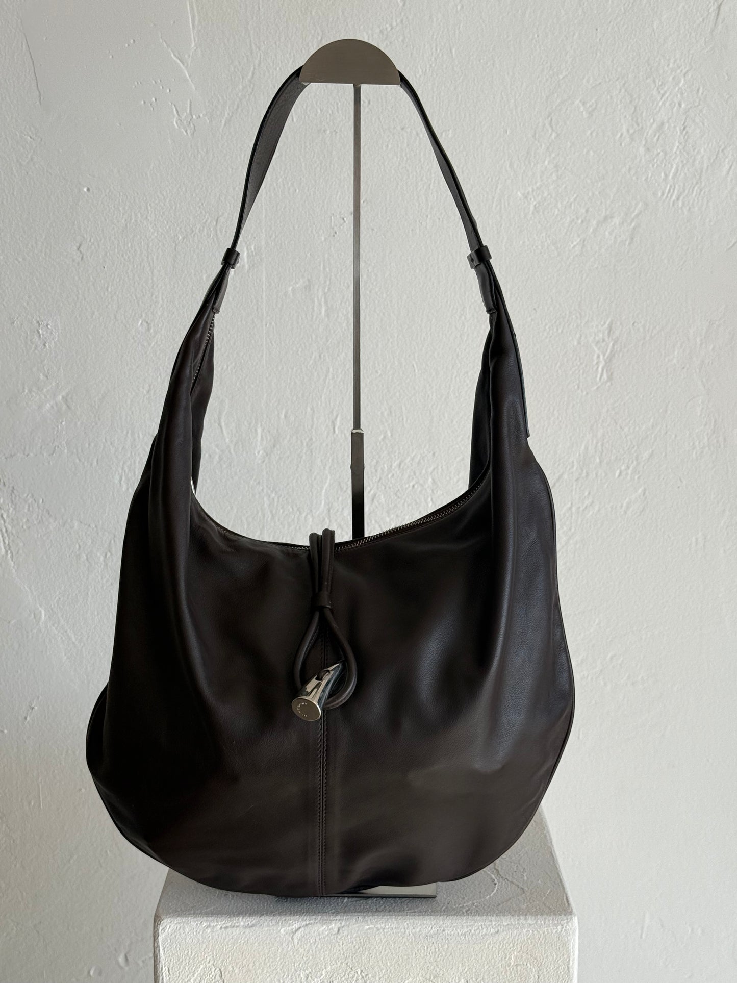 Burberry Leather Hobo Bag