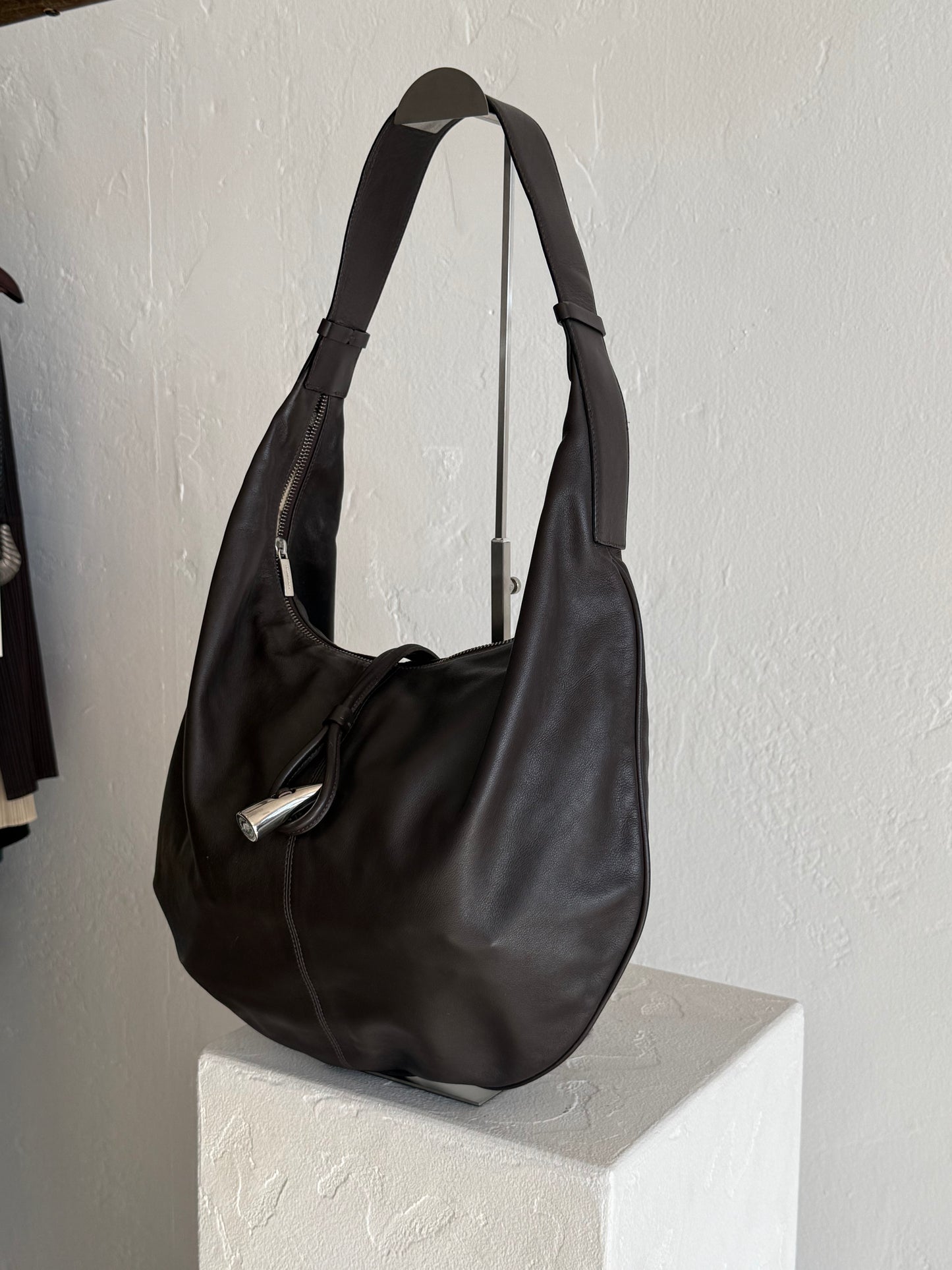 Burberry Leather Hobo Bag
