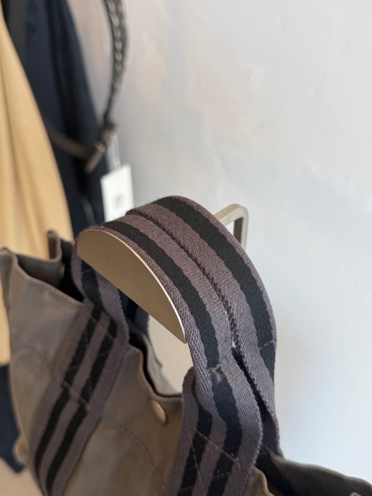 Hermès Fourre Tout PM Tote in Grey Canvas